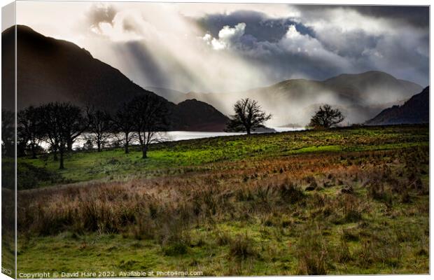 Ullswater, Lake District Canvas Print by David Hare