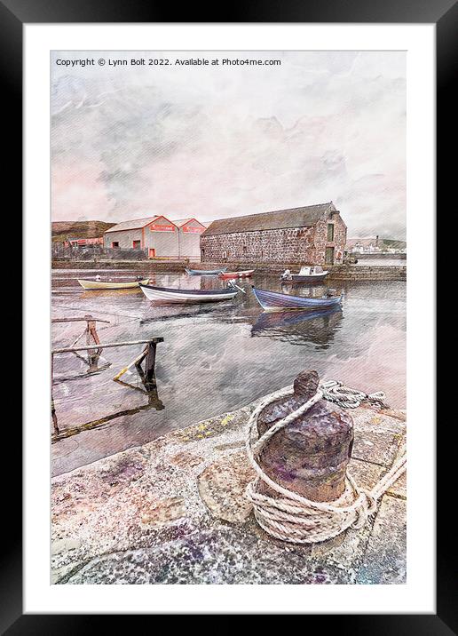 Hays Dock Lerwick Shetland Framed Mounted Print by Lynn Bolt
