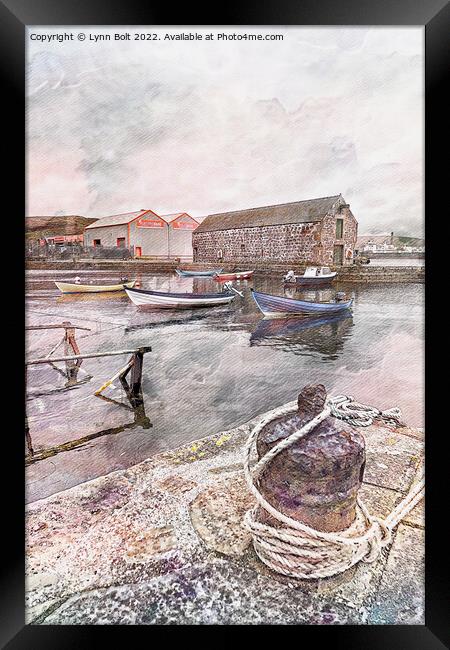 Hays Dock Lerwick Shetland Framed Print by Lynn Bolt