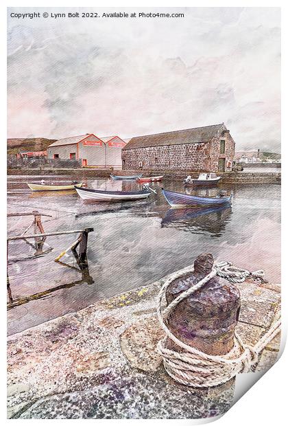 Hays Dock Lerwick Shetland Print by Lynn Bolt