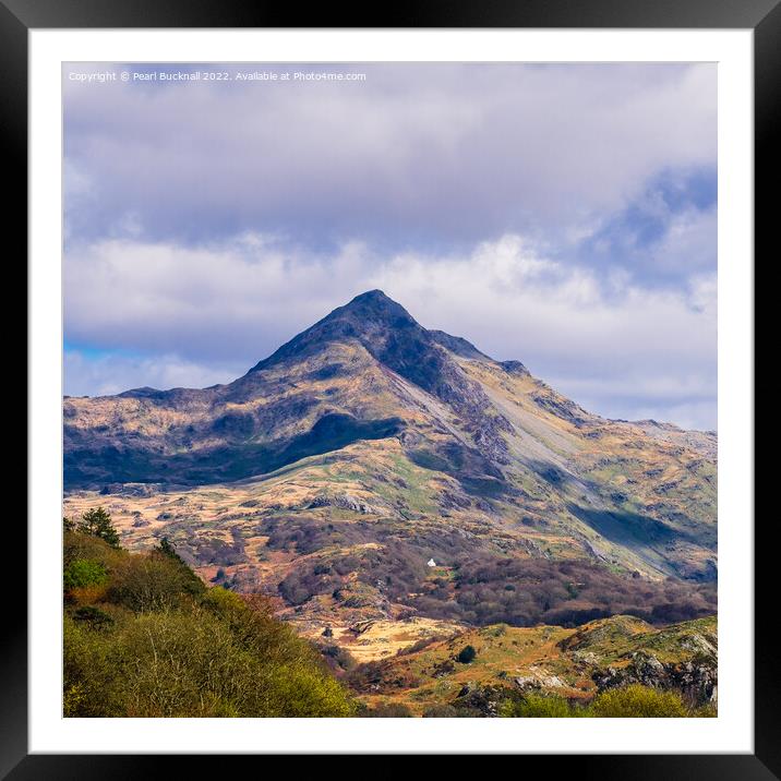 Cnicht Mountain Snowdonia Landscape Framed Mounted Print by Pearl Bucknall