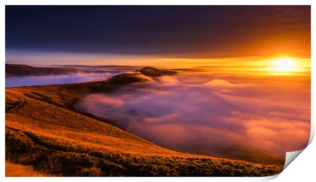 High Peak sunrise Print by John Finney