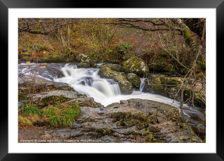 Aira High Force Waterfall Framed Mounted Print by David Hare