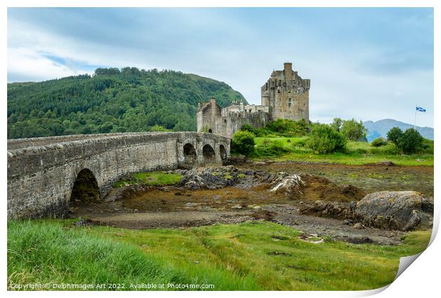 Eilean Donan castle, Scotland Print by Delphimages Art