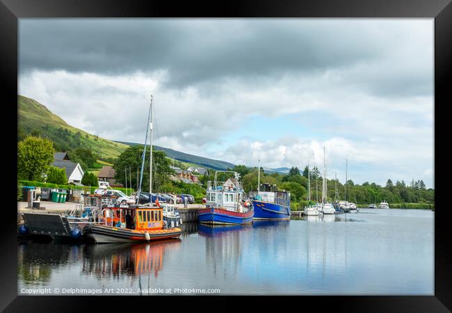 Caledonian Canal near Fort William, Scotland Framed Print by Delphimages Art