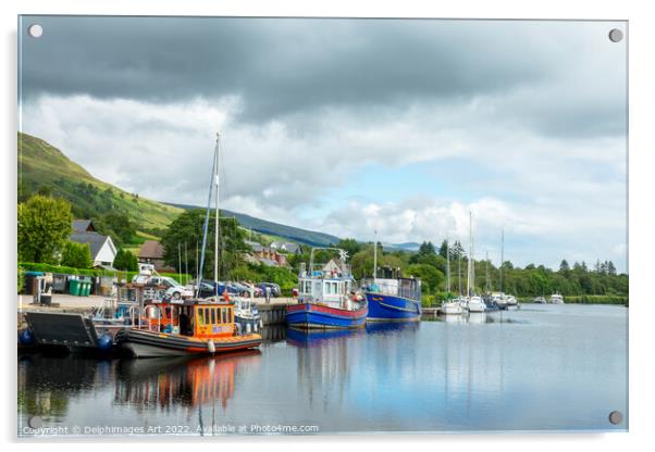 Caledonian Canal near Fort William, Scotland Acrylic by Delphimages Art