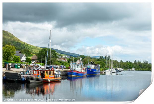 Caledonian Canal near Fort William, Scotland Print by Delphimages Art