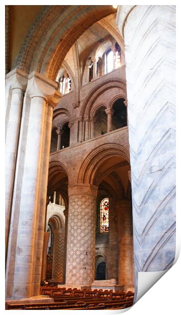 Durham Cathedral Architecture Print by Richard Fairbairn
