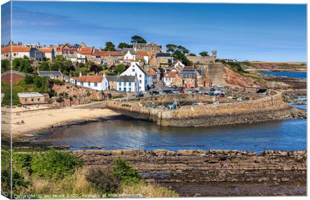 Crail Harbour, East Neuk of Fife Canvas Print by Jim Monk