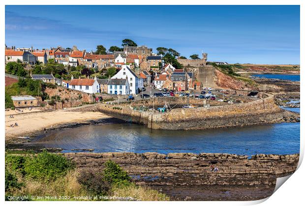 Crail Harbour, East Neuk of Fife Print by Jim Monk