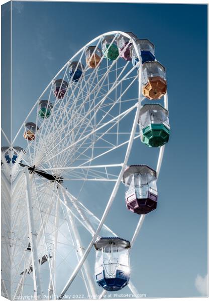 Bournemouth Big Wheel in the Autumn Sunshine Canvas Print by Paul Tuckley