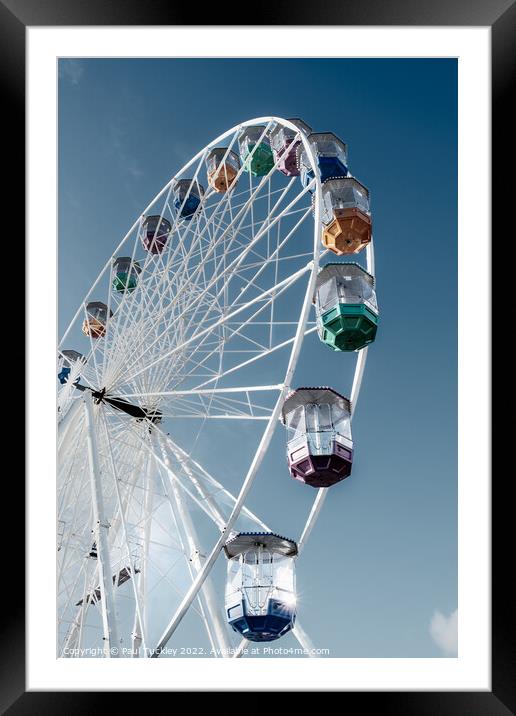 Bournemouth Big Wheel in the Autumn Sunshine Framed Mounted Print by Paul Tuckley
