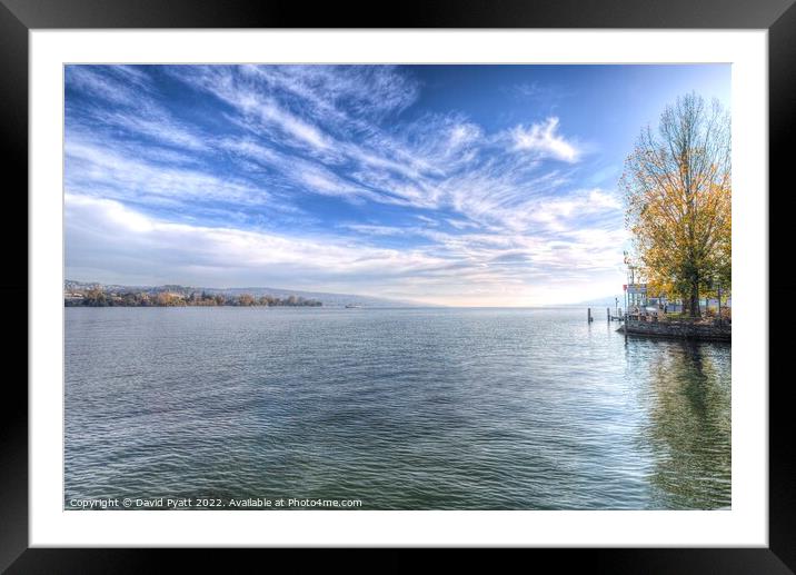 Lake Zurich Beauty  Framed Mounted Print by David Pyatt