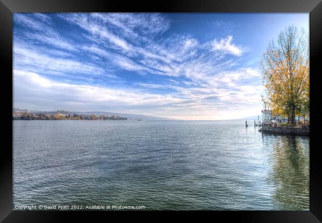 Lake Zurich Beauty  Framed Print by David Pyatt