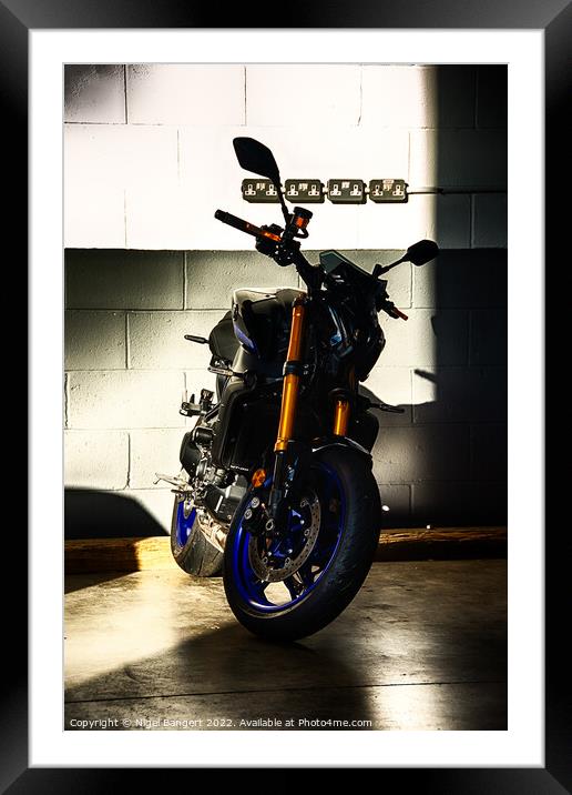 Yamaha MT-09 SP Framed Mounted Print by Nigel Bangert