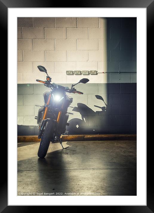 Yamaha MT-09 SP Framed Mounted Print by Nigel Bangert