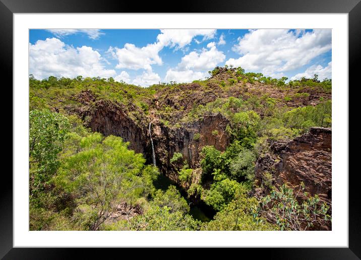 Litchfield NP Tolmer Falls  Framed Mounted Print by Antonio Ribeiro