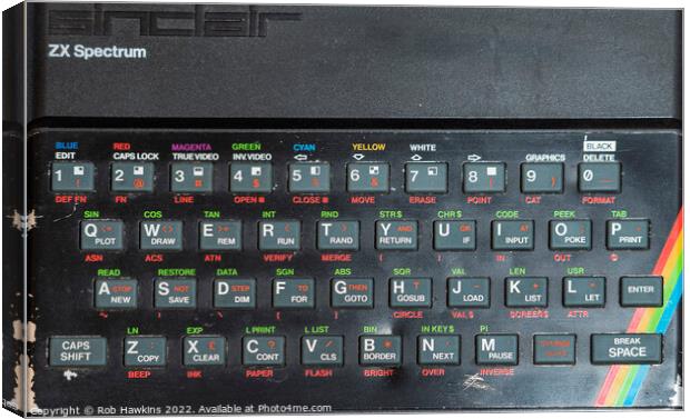 The ZX spectrum Canvas Print by Rob Hawkins