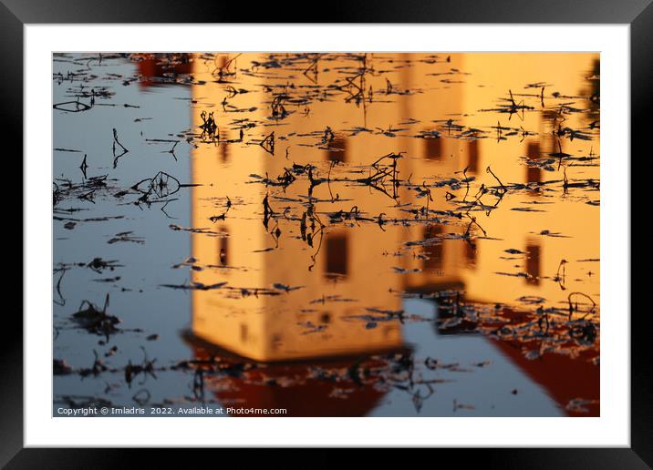 Abstract Reflections Läckö Castle, Sweden Framed Mounted Print by Imladris 