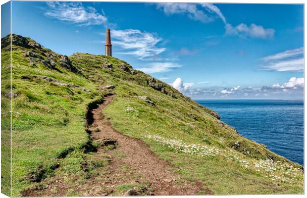 Towering Over the Tin Mines Canvas Print by Roger Mechan