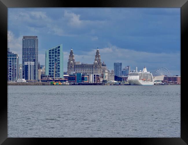 Liverpool Waterfront  Framed Print by Victor Burnside