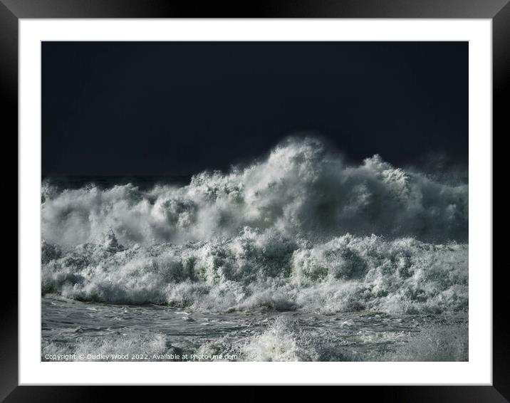 Majestic Turbulent Waves Framed Mounted Print by Dudley Wood