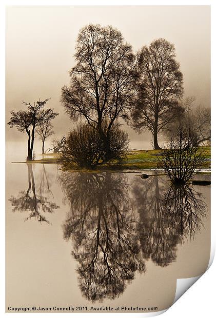 Reflections At Ullswater Print by Jason Connolly