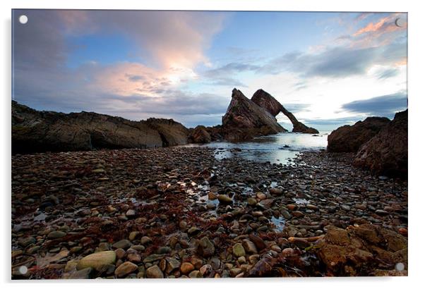 Bow Fiddle Rock Scotland Acrylic by Wayne Molyneux