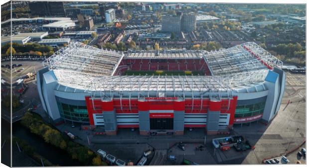 Old Trafford From The Air Canvas Print by Apollo Aerial Photography