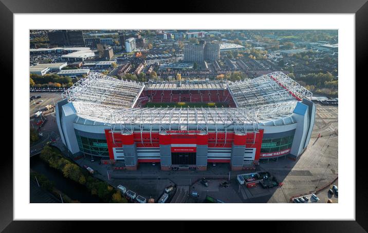 Old Trafford From The Air Framed Mounted Print by Apollo Aerial Photography