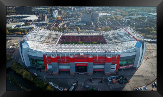 Old Trafford From The Air Framed Print by Apollo Aerial Photography