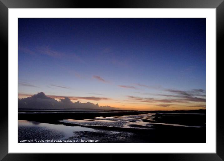 Camber Sands sunset Framed Mounted Print by Julie Atwal