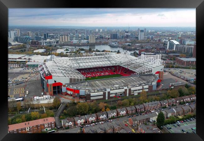 Old Trafford Framed Print by Apollo Aerial Photography