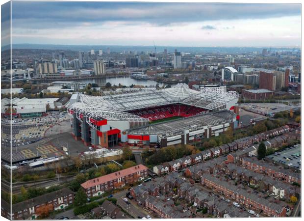 Old Trafford From The Air Canvas Print by Apollo Aerial Photography
