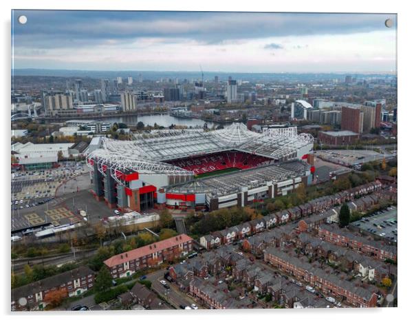 Old Trafford From The Air Acrylic by Apollo Aerial Photography