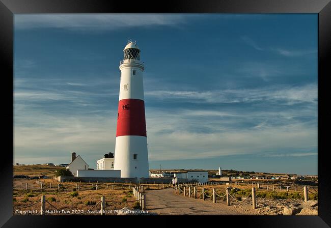 The Lighthouse at Portland Bill Framed Print by Martin Day