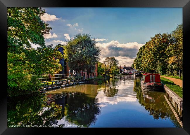 Serenity on the Kennet Framed Print by Ian Lewis