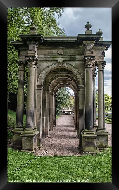 Enchanting Italian Archway at Trentham Gardens Framed Print by Holly Burgess