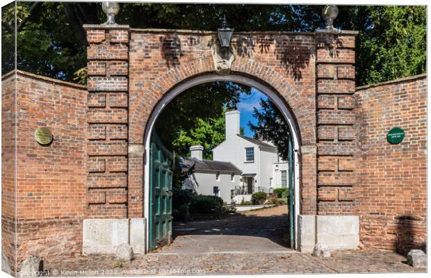 Entrance to Prebendal House, Old Aylesbury, Canvas Print by Kevin Hellon