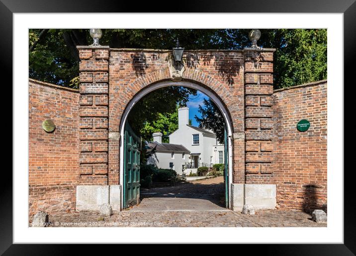 Entrance to Prebendal House, Old Aylesbury, Framed Mounted Print by Kevin Hellon