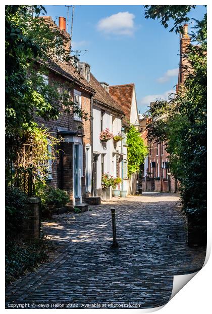St Mary's Square, Aylesbury, Buckinghamshire, England Print by Kevin Hellon