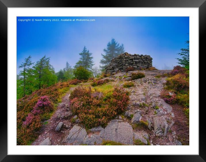 The King's Seat, Birnam Hill  Framed Mounted Print by Navin Mistry