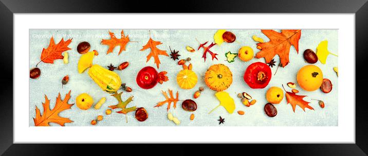 Autumn food, autumn still life Framed Mounted Print by Mykola Lunov Mykola