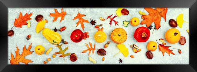 Autumn food, autumn still life Framed Print by Mykola Lunov Mykola