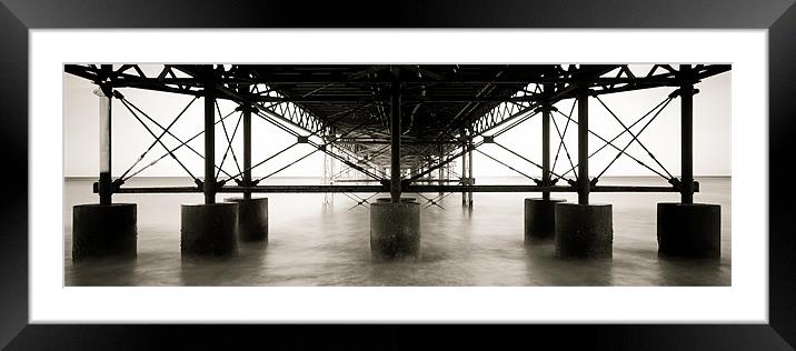 under the boardwalk Framed Mounted Print by Marcus Scott