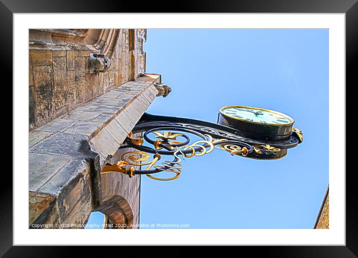 St Martin's Clock and Faces Framed Mounted Print by GJS Photography Artist