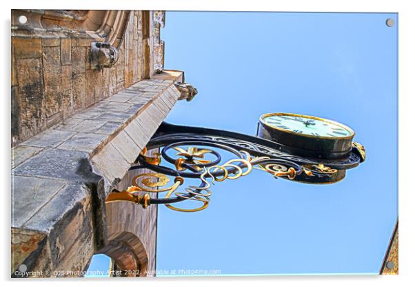 St Martin's Clock and Faces Acrylic by GJS Photography Artist
