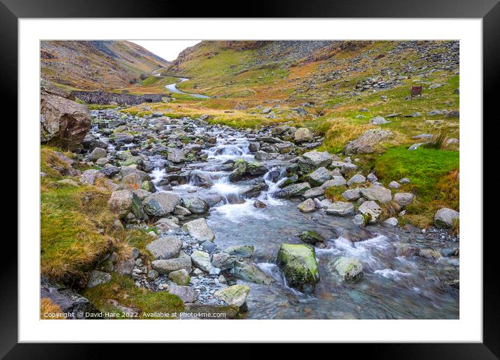 Honnister Pass Framed Mounted Print by David Hare