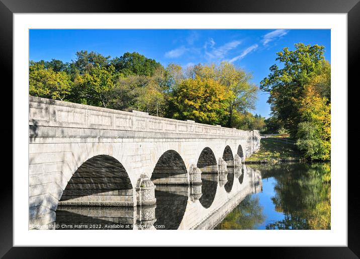 Five Arch Bridge, Virginia Water  Framed Mounted Print by Chris Harris