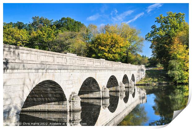 Five Arch Bridge, Virginia Water  Print by Chris Harris
